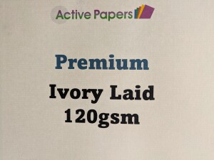 Ivory Laid 120gsm Premium Paper - short grain