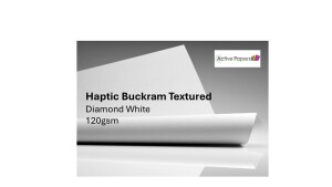 120gsm Buckram Textured Diamond White Wove  Long or Short Grain All Sizes NEW ITEM
